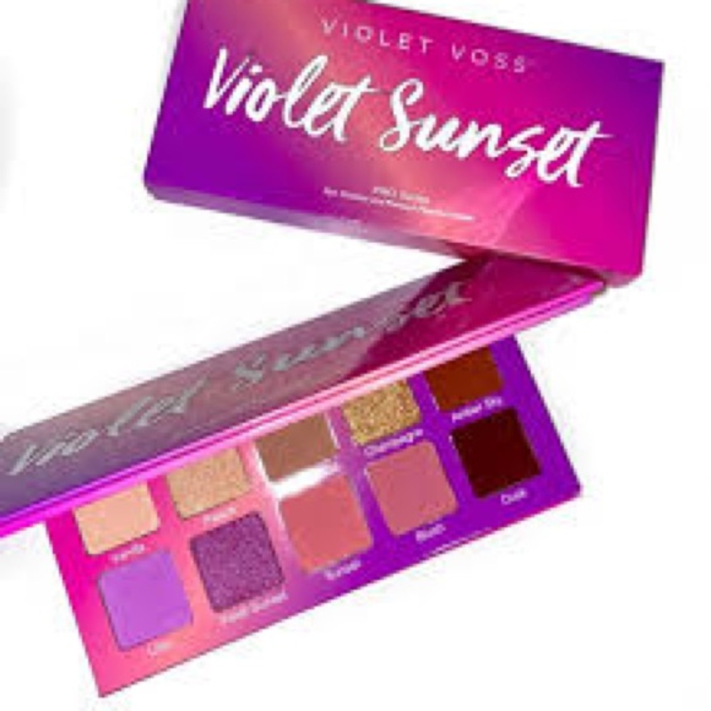 New Violet Voss 10 Eyeshadow Palette Violet Sunset Smokey Shadow Pro